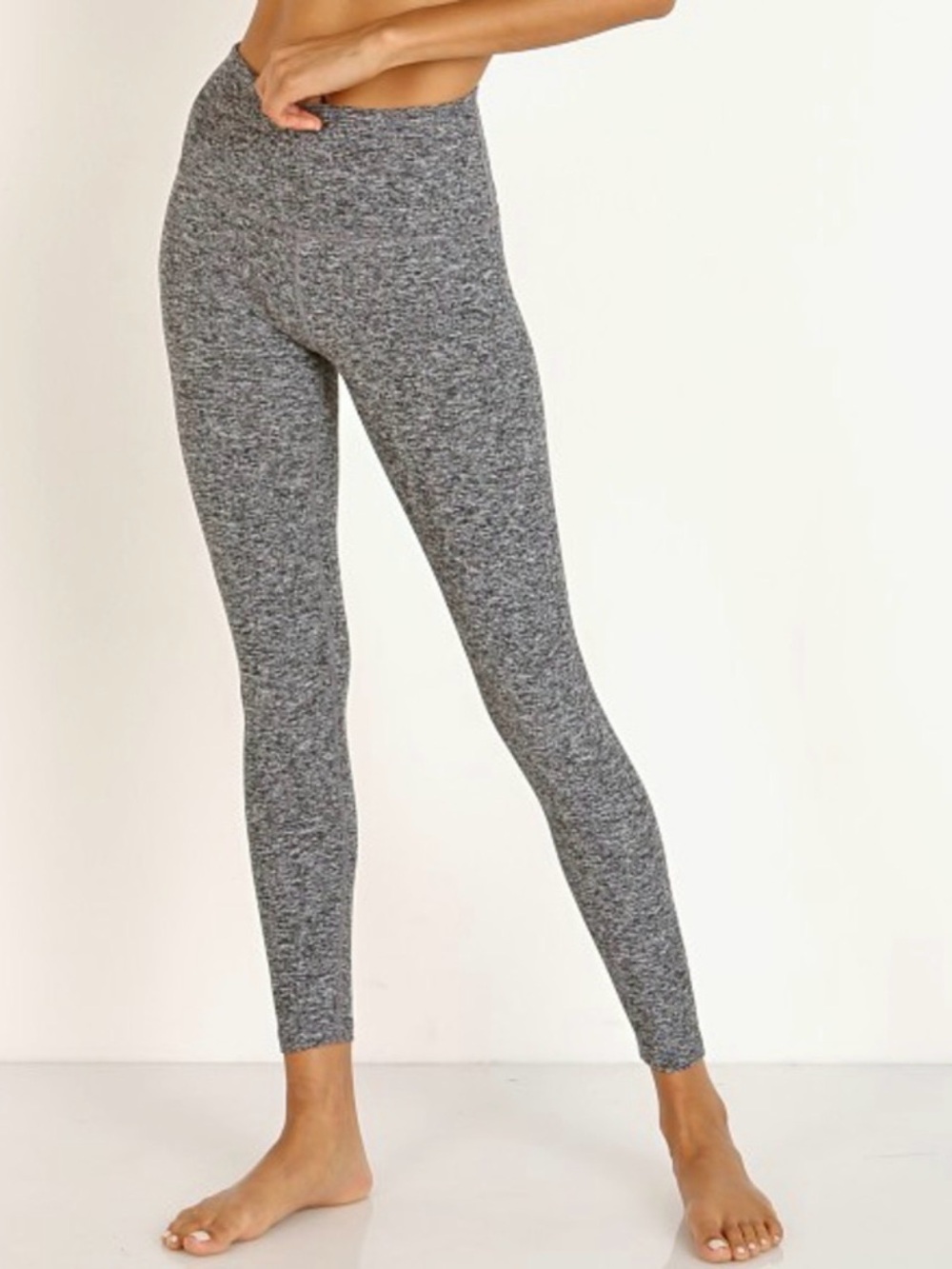 Beyond Yoga Spacedye high-waisted leggings in heather gray, size S
